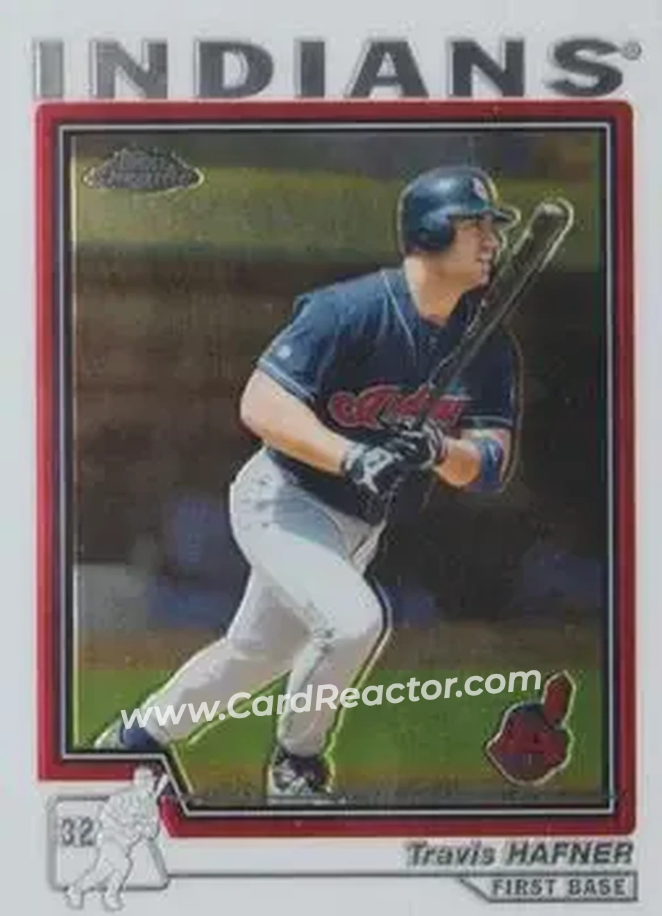 2004 Topps Chrome #297 - Travis Hafner - Cleveland Indians - Front