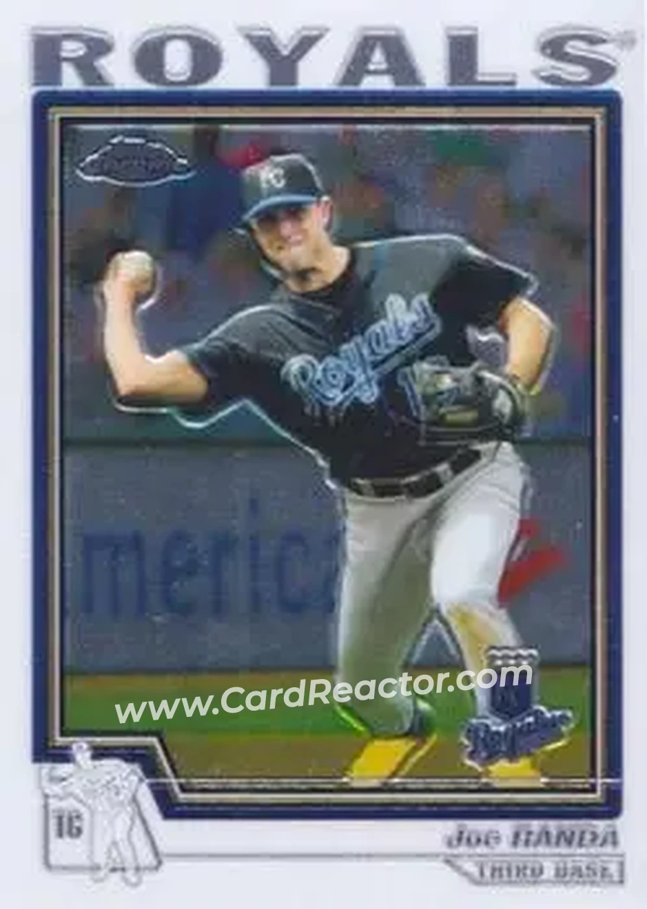 2004 Topps Chrome #298 - Joe Randa - Kansas City Royals - Front 2004 Topps Chrome #298 - Joe Randa - Kansas City Royals - Front