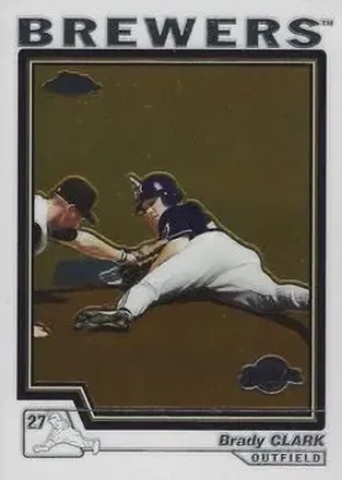 2004 Topps Chrome #299 - Brady Clark - Milwaukee Brewers