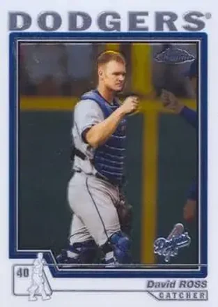 2004 Topps Chrome #305 - David Ross - Los Angeles Dodgers