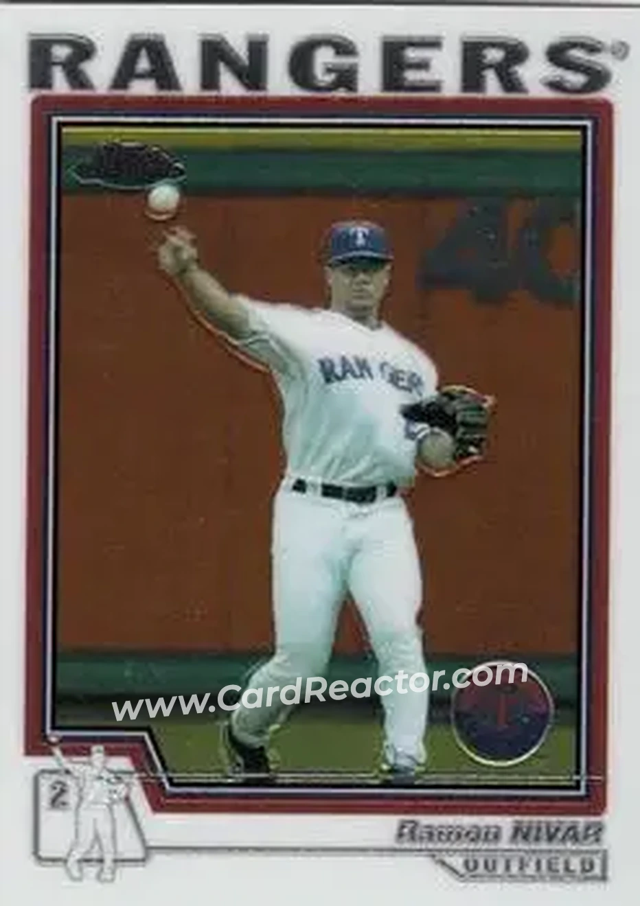 2004 Topps Chrome #319 - Ramon Nivar - Texas Rangers - Front