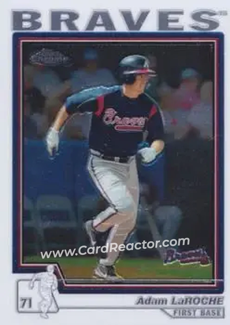 2004 Topps Chrome #321 - Adam LaRoche - Atlanta Braves - Front