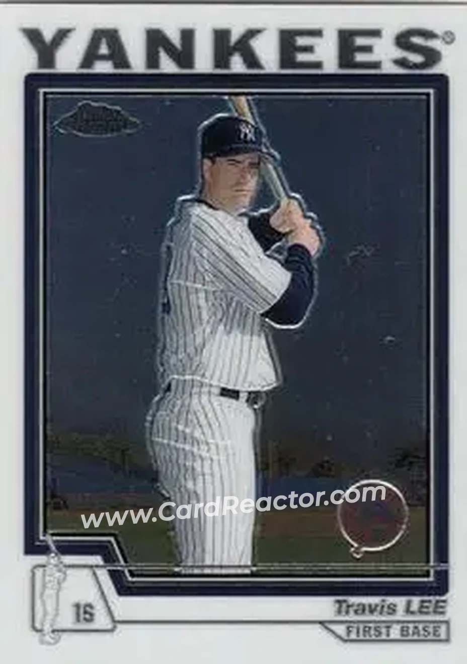 2004 Topps Chrome #327 - Travis Lee - New York Yankees - Front