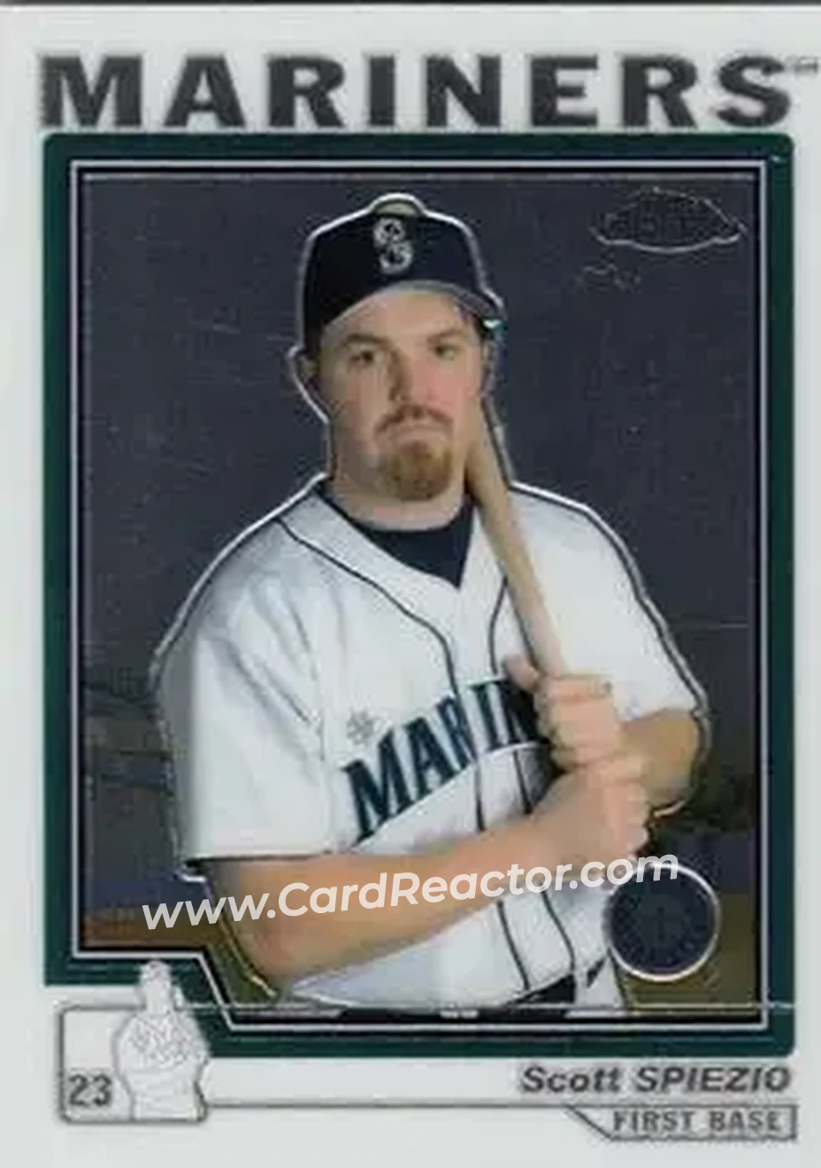 2004 Topps Chrome #329 - Scott Spiezio - Seattle Mariners - Front