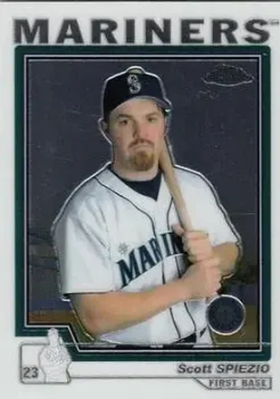 2004 Topps Chrome #329 - Scott Spiezio - Seattle Mariners