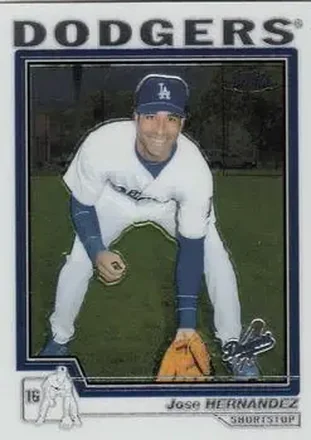 2004 Topps Chrome #338 - Jose Hernandez - Los Angeles Dodgers