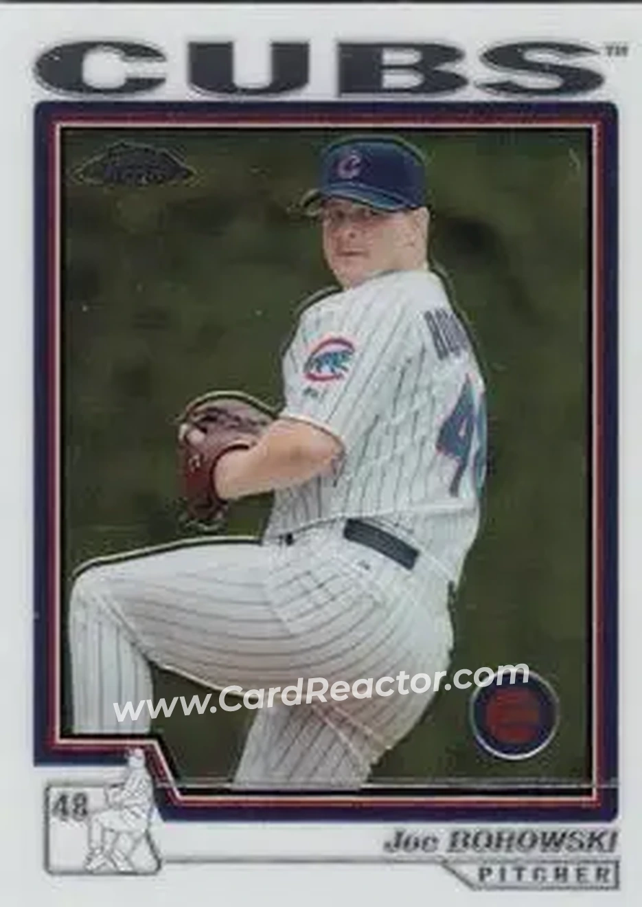 2004 Topps Chrome #344 - Joe Borowski - Chicago Cubs - Front