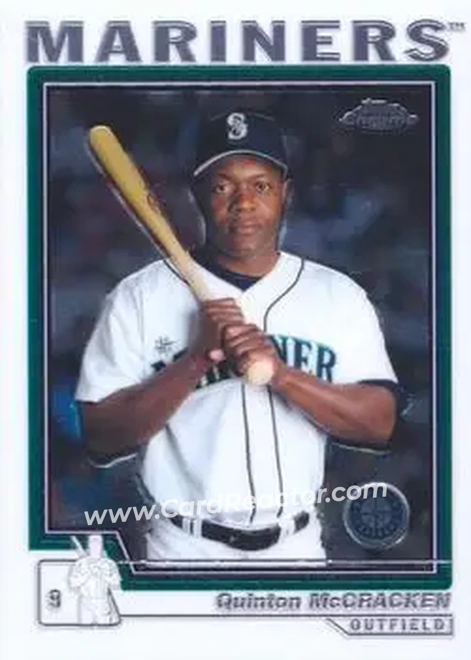2004 Topps Chrome #354 - Quinton McCracken - Seattle Mariners - Front