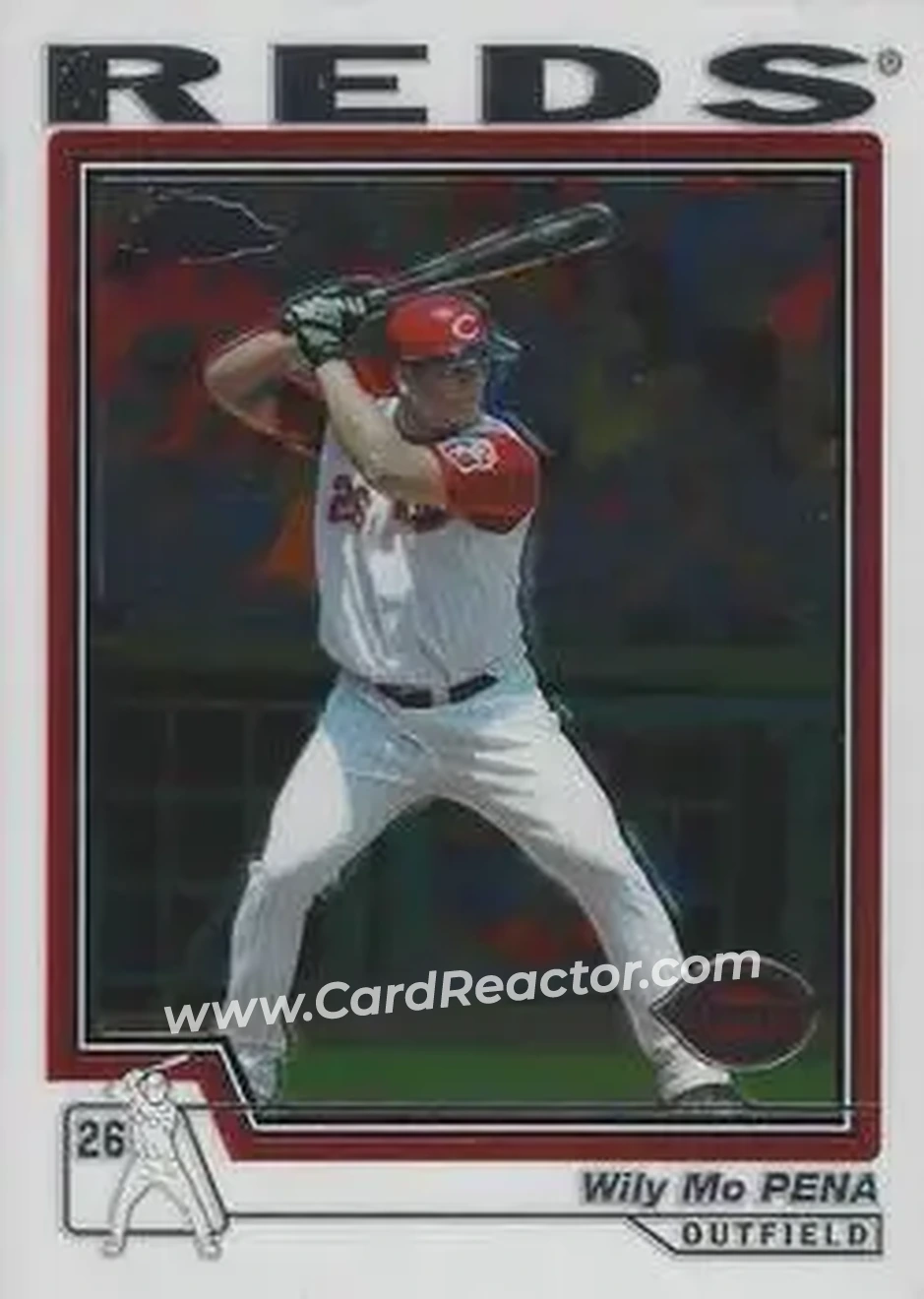 2004 Topps Chrome #357 - Wily Mo Pena - Cincinnati Reds - Front
