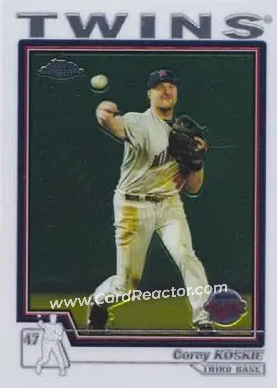 2004 Topps Chrome #359 - Corey Koskie - Minnesota Twins - Front