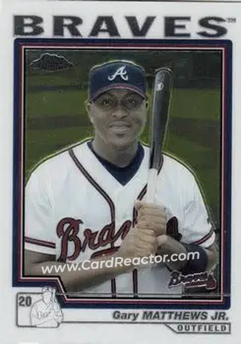 2004 Topps Chrome #362 - Gary Matthews - Atlanta Braves - Front