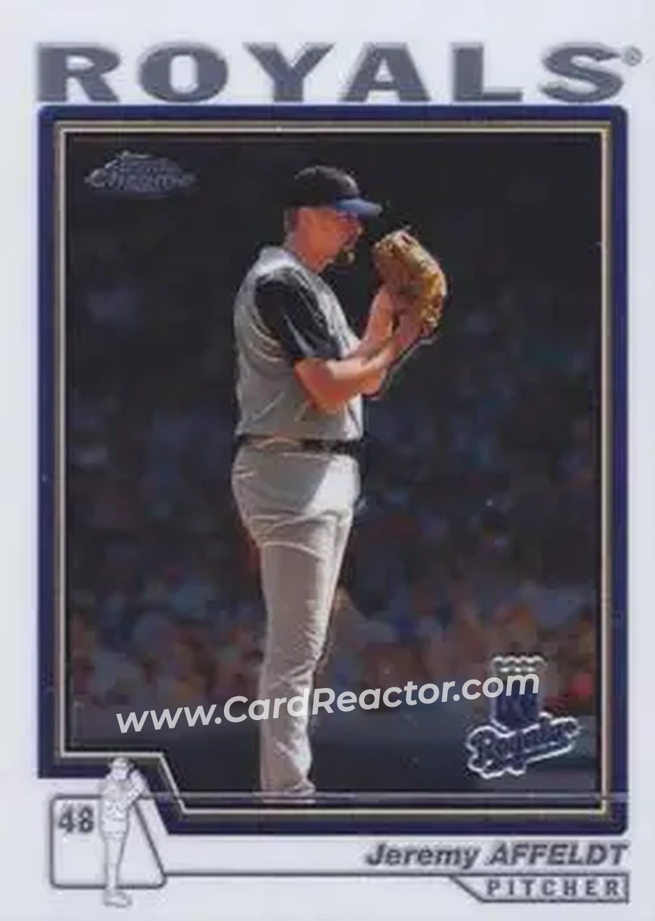 2004 Topps Chrome #376 - Jeremy Affeldt - Kansas City Royals - Front