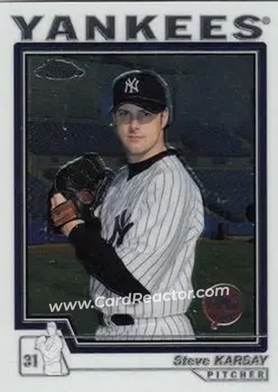 2004 Topps Chrome #381 - Steve Karsay - New York Yankees - Front