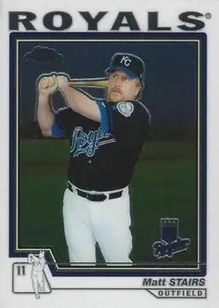 2004 Topps Chrome #387 - Matt Stairs - Kansas City Royals