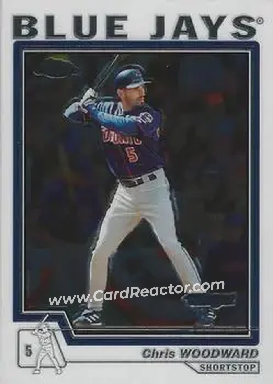 2004 Topps Chrome #394 - Chris Woodward - Toronto Blue Jays - Front