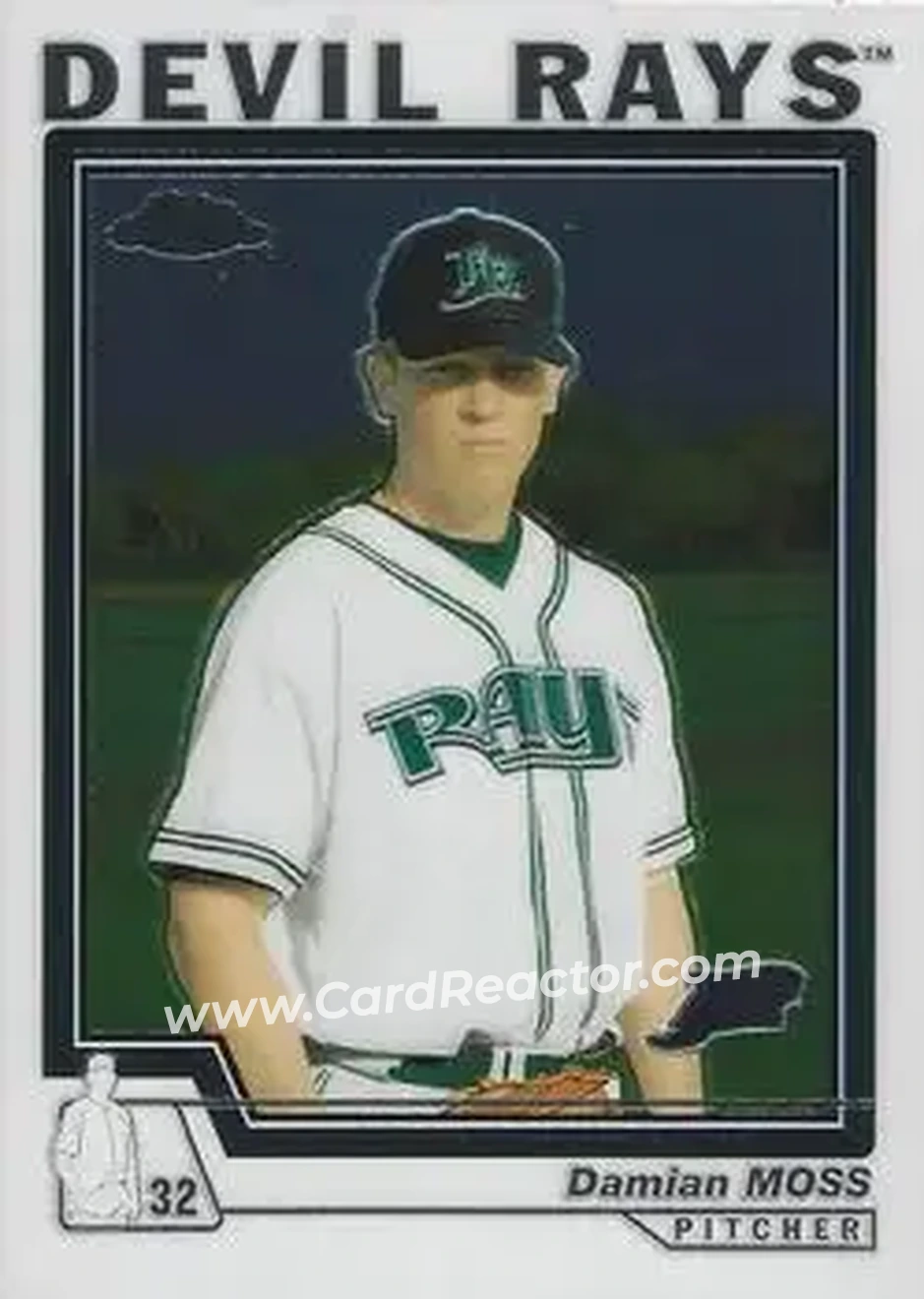 2004 Topps Chrome #398 - Damian Moss - Tampa Bay Devil Rays - Front