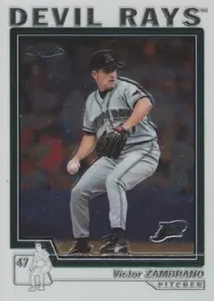 2004 Topps Chrome #399 - Victor Zambrano - Tampa Bay Devil Rays