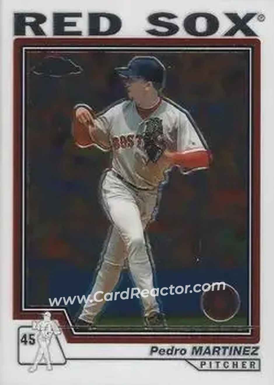 2004 Topps Chrome #405 - Pedro Martinez - Boston Red Sox - Front