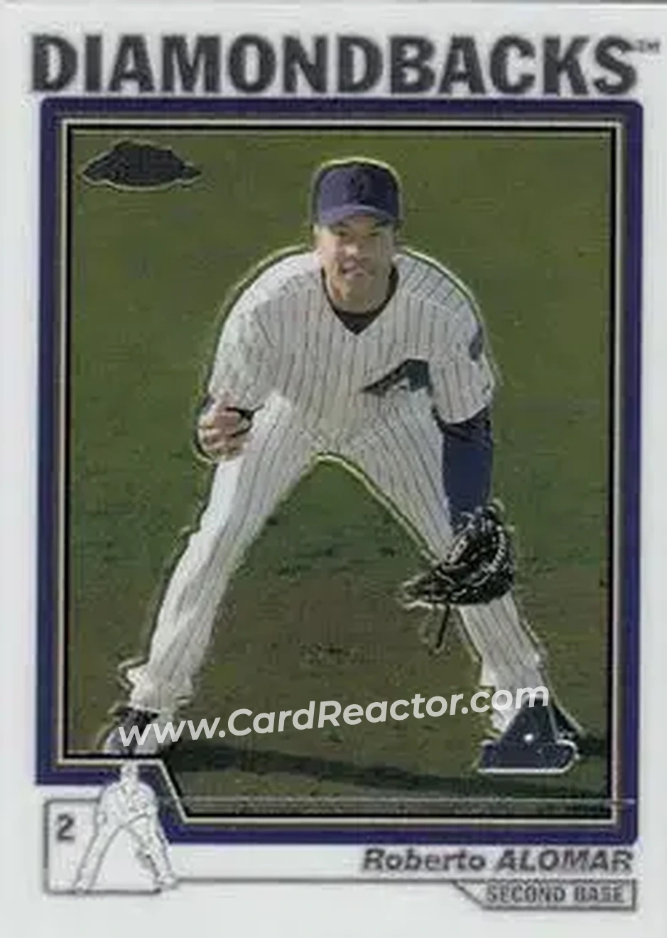 2004 Topps Chrome #456 - Roberto Alomar - Arizona Diamondbacks - Front
