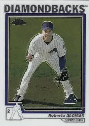 2004 Topps Chrome #456 - Roberto Alomar - Arizona Diamondbacks