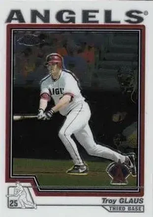 2004 Topps Chrome #401 - Troy Glaus - Anaheim Angels