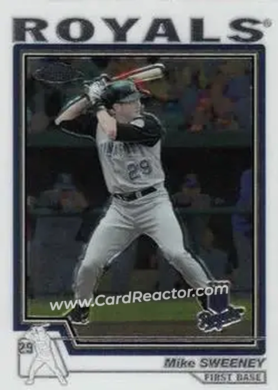 2004 Topps Chrome #410 - Mike Sweeney - Kansas City Royals - Front