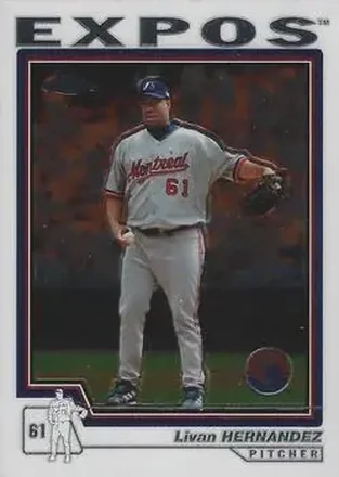 2004 Topps Chrome #418 - Livan Hernandez - Montreal Expos