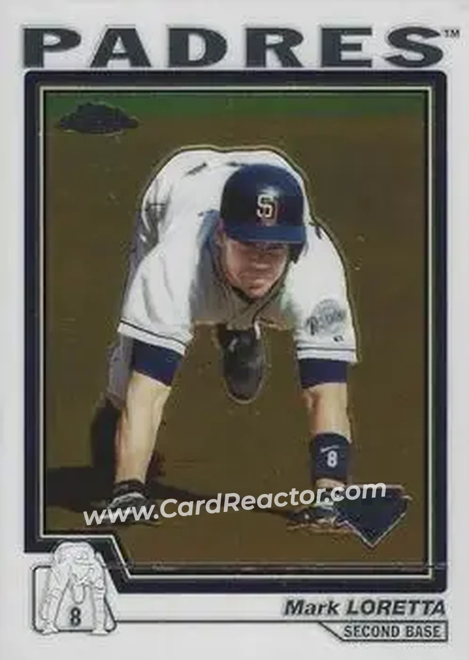 2004 Topps Chrome #421 - Mark Loretta - San Diego Padres - Front