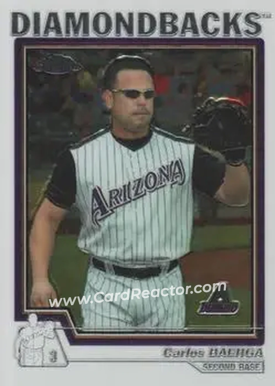 2004 Topps Chrome #429 - Carlos Baerga - Arizona Diamondbacks - Front