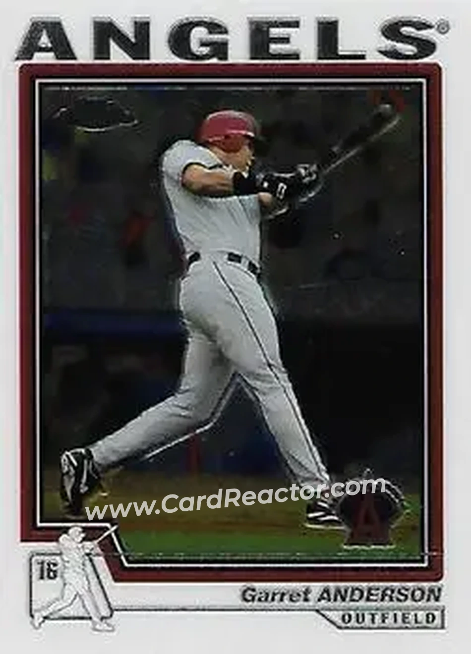 2004 Topps Chrome #430 - Garret Anderson - Anaheim Angels - Front