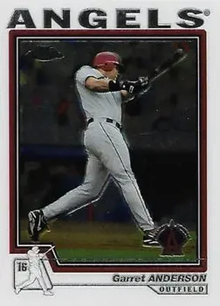 2004 Topps Chrome #430 - Garret Anderson - Anaheim Angels