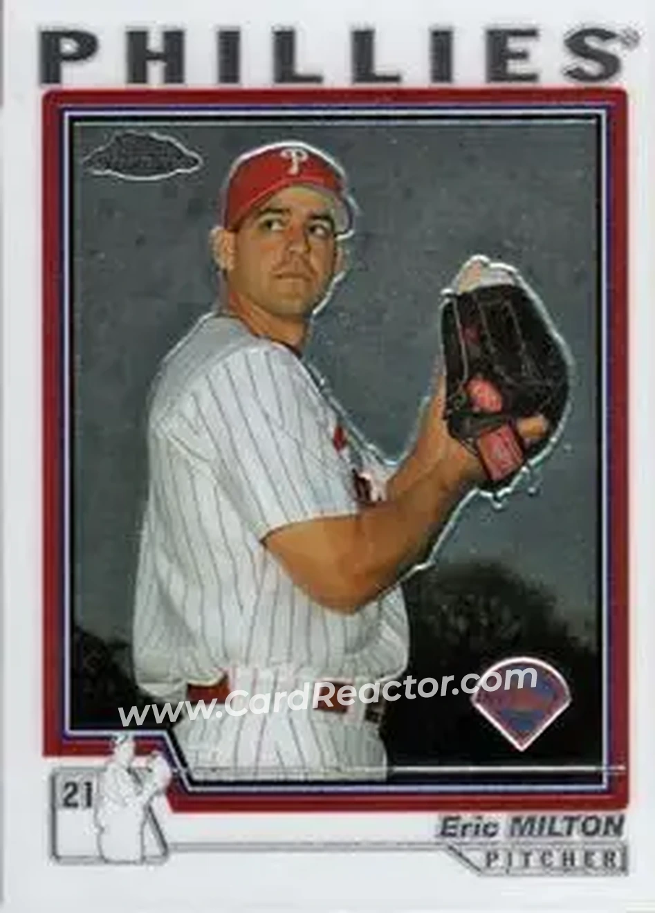 2004 Topps Chrome #434 - Eric Milton - Philadelphia Phillies - Front
