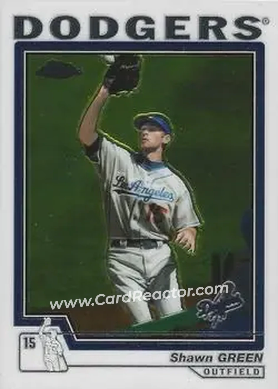 2004 Topps Chrome #440 - Shawn Green - Los Angeles Dodgers - Front