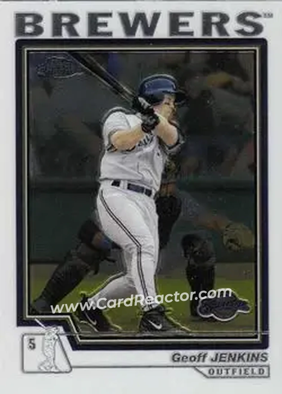 2004 Topps Chrome #441 - Geoff Jenkins - Milwaukee Brewers - Front