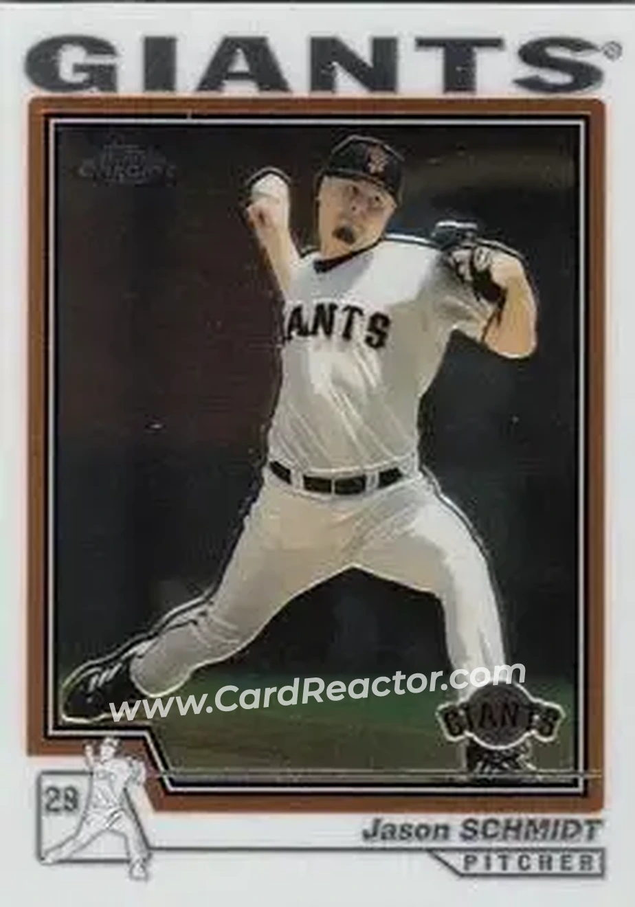 2004 Topps Chrome #447 - Jason Schmidt - San Francisco Giants - Front