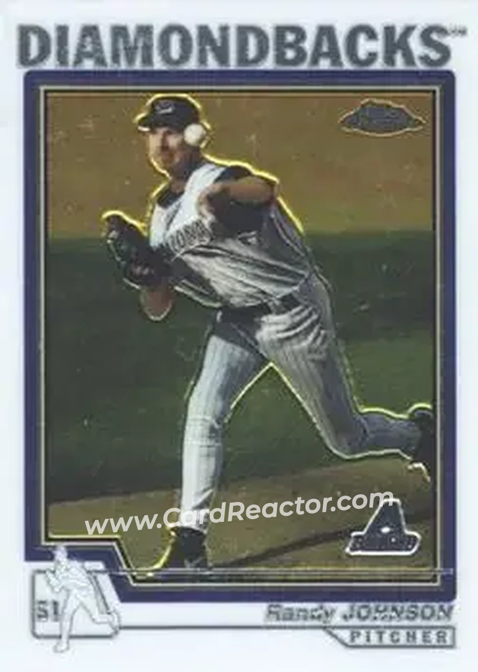 2004 Topps Chrome #450 - Randy Johnson - Arizona Diamondbacks - Front
