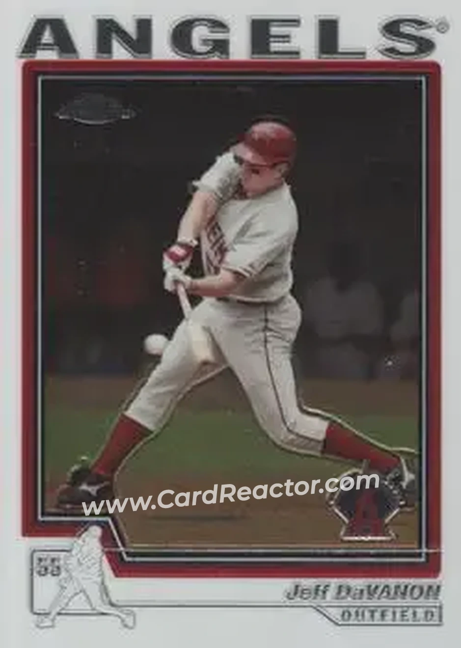 2004 Topps Chrome #403 - Jeff DaVanon - Anaheim Angels - Front
