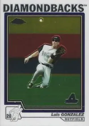 2004 Topps Chrome #408 - Luis Gonzalez - Arizona Diamondbacks