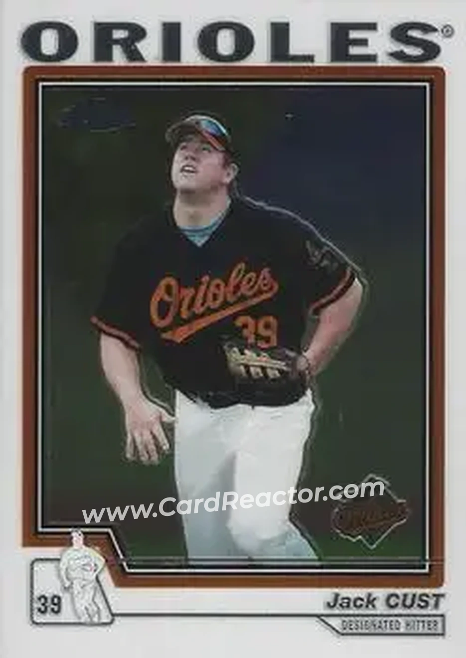 2004 Topps Chrome #409 - Jack Cust - Baltimore Orioles - Front 2004 Topps Chrome #409 - Jack Cust - Baltimore Orioles - Front