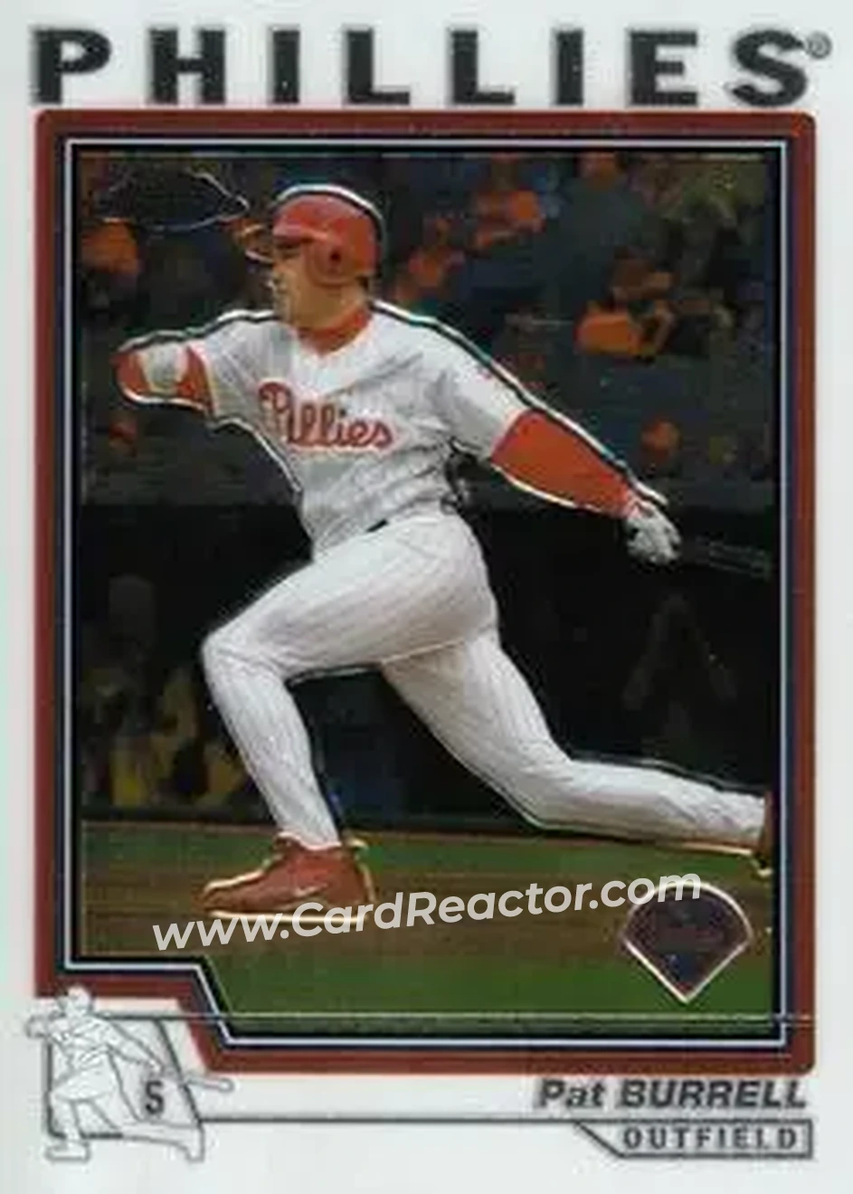 2004 Topps Chrome #420 - Pat Burrell - Philadelphia Phillies - Front