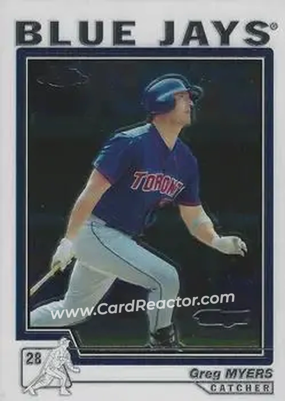 2004 Topps Chrome #427 - Greg Myers - Toronto Blue Jays - Front