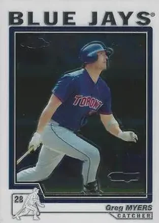 2004 Topps Chrome #427 - Greg Myers - Toronto Blue Jays