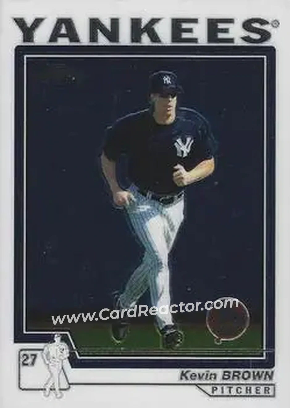 2004 Topps Chrome #433 - Kevin Brown - New York Yankees - Front