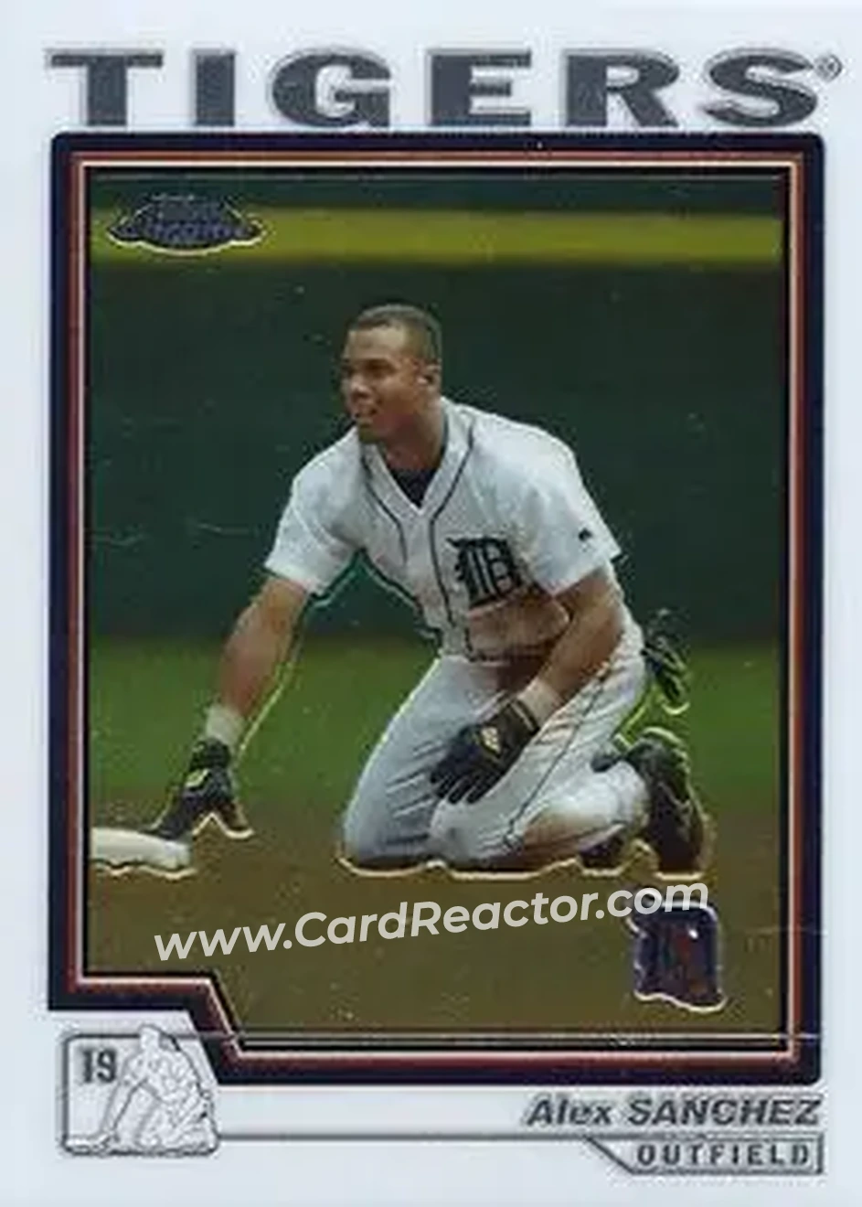 2004 Topps Chrome #437 - Alex Sanchez - Detroit Tigers - Front