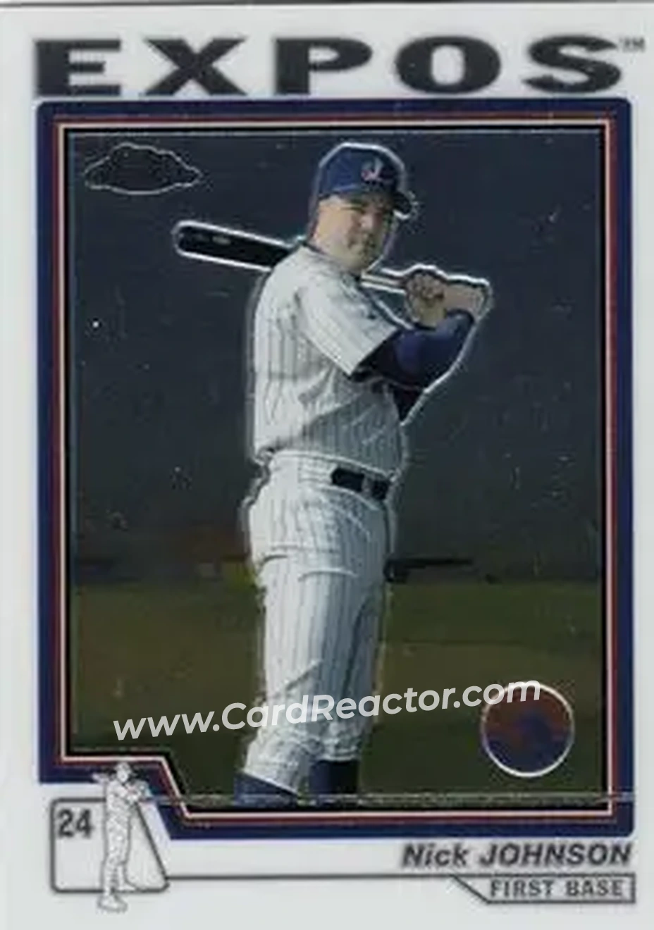 2004 Topps Chrome #443 - Nick Johnson - Montreal Expos - Front