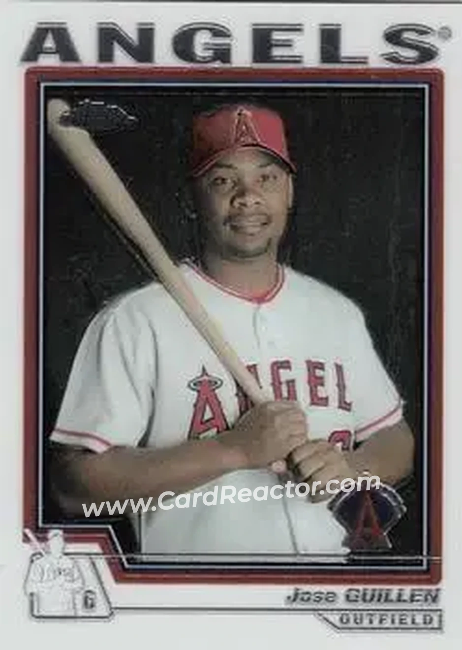 2004 Topps Chrome #444 - Jose Guillen - Anaheim Angels - Front