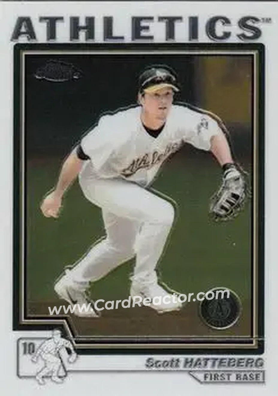 2004 Topps Chrome #445 - Scott Hatteberg - Oakland Athletics - Front