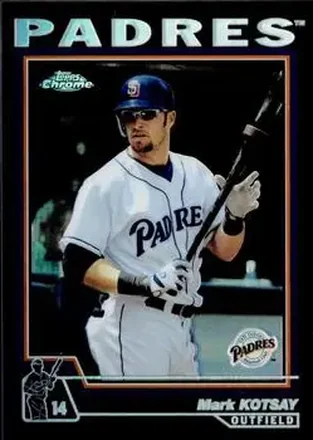 2004 Topps Chrome - Black Refractors #3 - Mark Kotsay - San Diego Padres