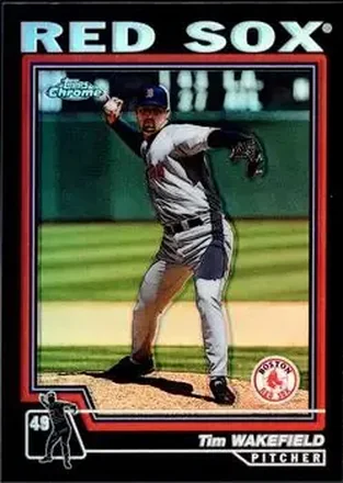 2004 Topps Chrome - Black Refractors #5 - Tim Wakefield - Boston Red Sox