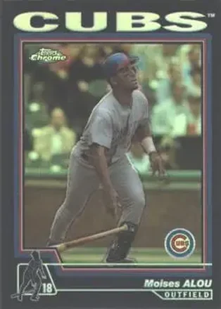 2004 Topps Chrome #6 Black Refractors Moises Alou